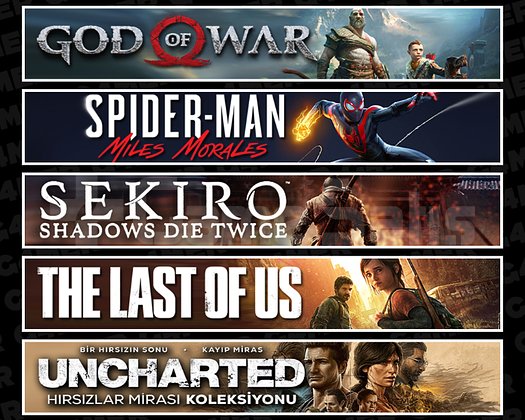 GOW + Miles + Sekiro + TLOU1 + Uncharted