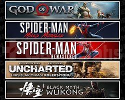 GOW + Miles + Spider 1 + Uncharted + Wukong