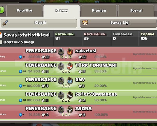 7 SEVİYE KLAN 8 SEVİYE BAŞKENT