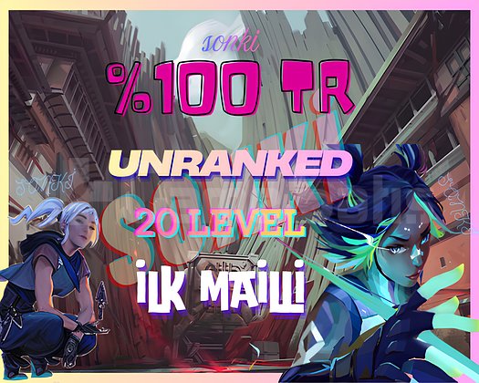 TR - İLK MAİL TESLİMLİ - UNRANKED + 20 LEVEL