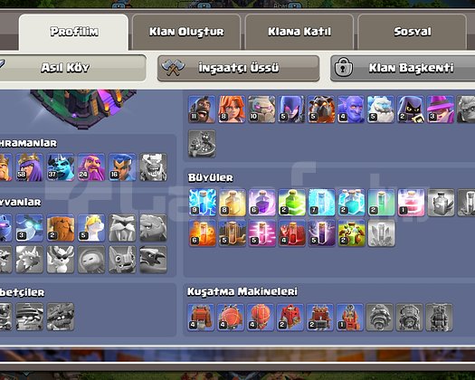 Satılık coc hesabı pazarlık var
