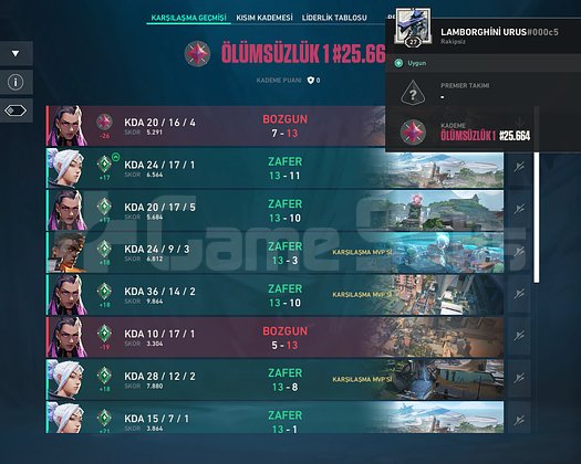 GÜNCEL SEZON IMMORTAL 1 FRESH