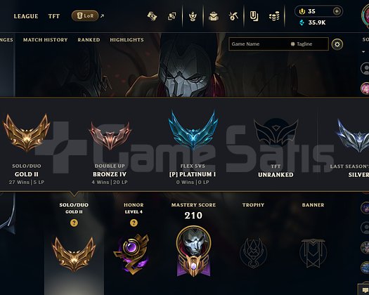 Lol acil satılık hesap