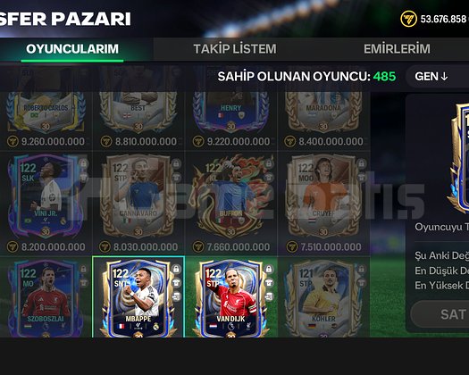 PRİME KADRO FULL KADRO 6m coins
