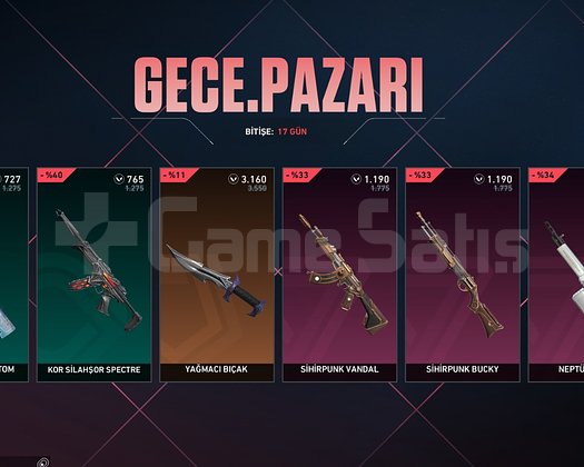 Plat 1 hesap sadece yağmacı vandal vardır