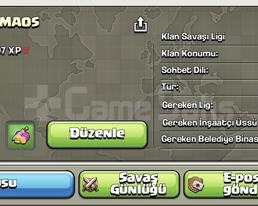 8 SEVİYE ALTIN 2 KLAN ACİL SATILIK