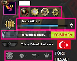 TR HESAP+FACEİT+4 MADALYA 58 WİN 210 SAAT SEÇKİN