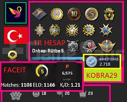 TR HESAP+15K OYUN+13 MADALYA 775 WİN 4758 SAAT