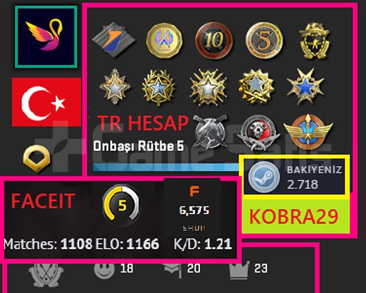 TR HESAP+15K OYUN+13 MADALYA 775 WİN 4758 SAAT
