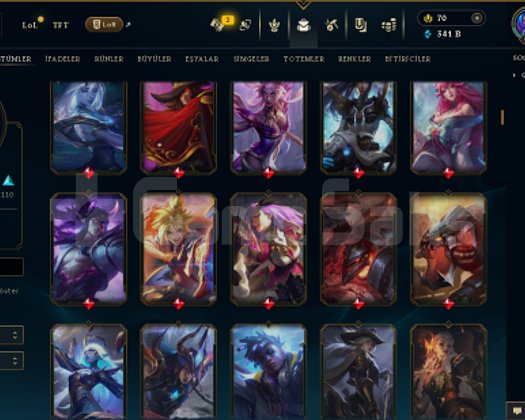 624 LEVEL / 222 SKİN / FUL HERO +MAİL +14K SATIŞ
