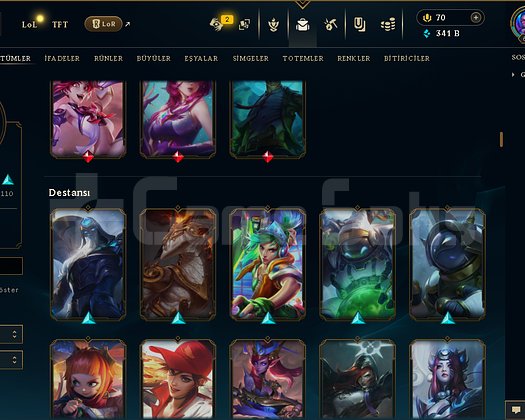 624 LEVEL / 222 SKİN / FUL HERO +MAİL +14K SATIŞ