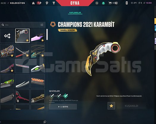 CHAMPİONS 2021 SET AKTİF İMMO HER SİLAH SKİNLİ !!!