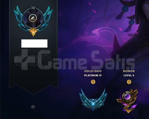 EUW/ PLAT 4 +30 - 10 FRESH HESAP !