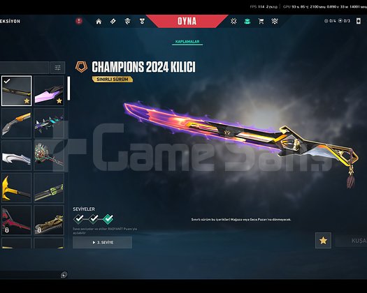 VALORANT 85K+ VP skin li Hesap
