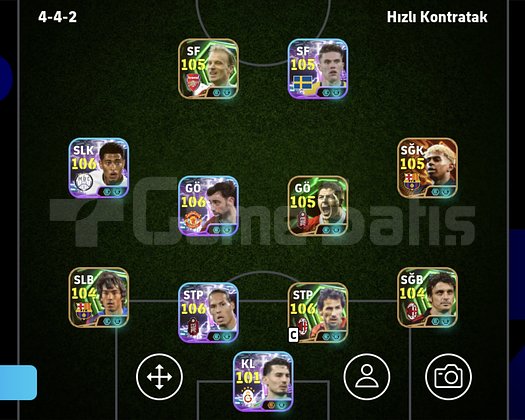 Efootball hesabı 7 tane bombaci var