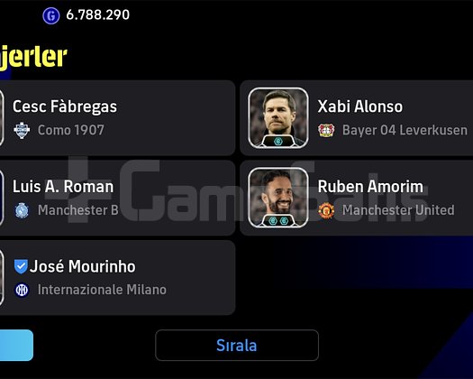 Efootball hesabı 7 tane bombaci var