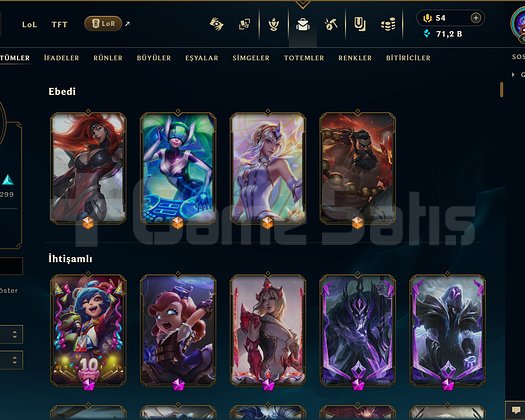 606 KOSTÜM 901 LVL PLATIN EFSANE DOLU MAİL HESAP