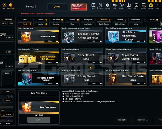 36K Materyalli 51 Seviye Zula Hesabı