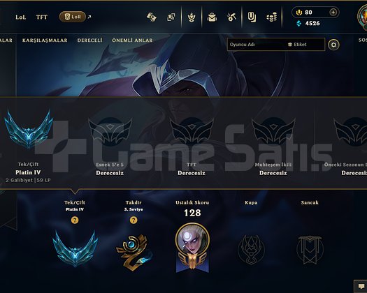 EUW/ PLAT 4 / AZ MAÇ HESAP