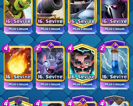 Clash Royal Max hesap