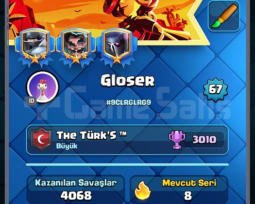 Clash Royal Max hesap