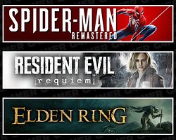 Spider Man RE + Resident Evil Requiem + Elden Ring
