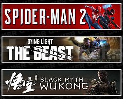 Spider-Man 2 + DY The Beast + Black Myth Wukong