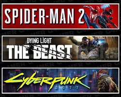 Spider-Man 2 + DY The Beast + Cyberpunk 2077