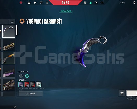YÜCELİK 1 13 mağaza skinli dolu hesap