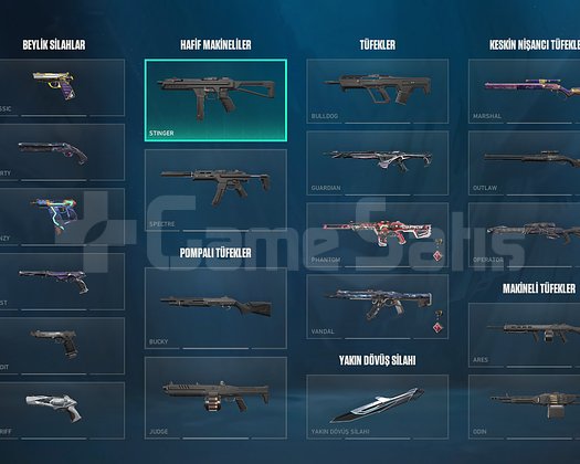 YÜCELİK 1 13 mağaza skinli dolu hesap