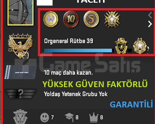 ANINDA TESLİM | 6 MADALYA | 465 SAAT | FACEIT