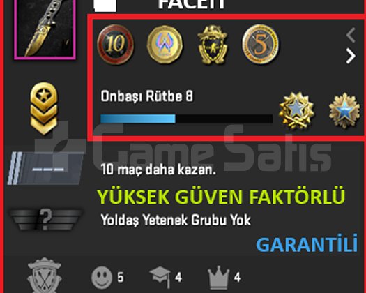 ANINDA TESLİM | 7 MADALYA | 1151 SAAT | FACEIT
