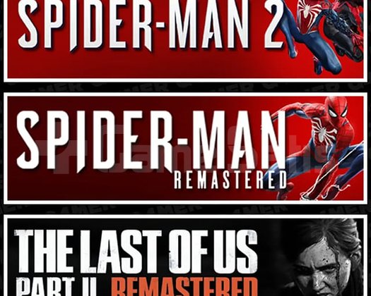 Spiderman 2+ Spiderman Remastered+The last Of Us 1