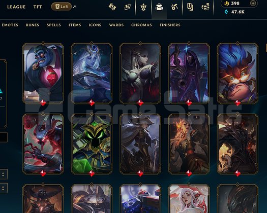 EUW 654 Kostüm Full şampiyon 80 WR Gold 4 Hesap