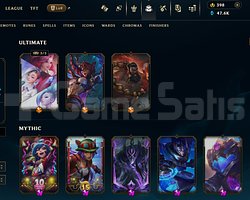 EUW 654 Kostüm Full şampiyon 80 WR Gold 4 Hesap