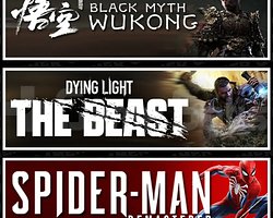 WUKONG+DYİNG LIGHT THE BEAST+SPİDERMAN REMASTERED