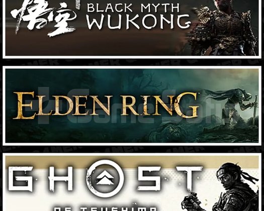 WUKONG+ELDEN RING+GHOST OF TSUSHIMA
