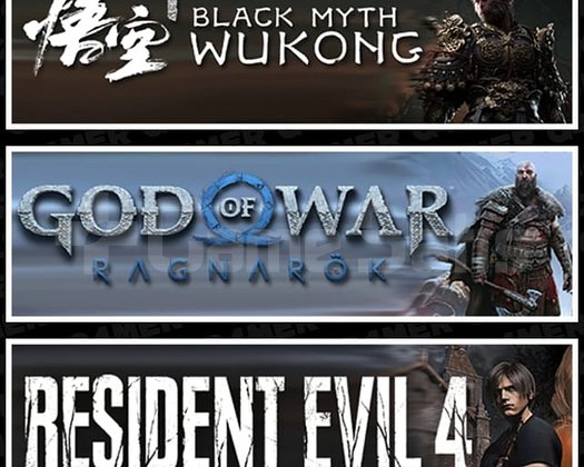 WUKONG+GOD WAR RAGNAROK+ RESIDENT EVIL 4