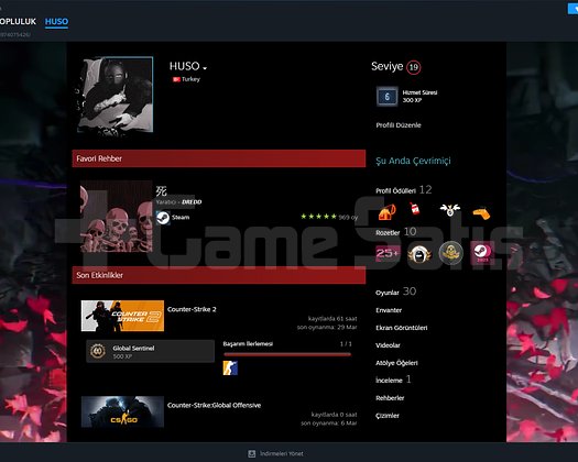 19 level steam 6 yıllık hesap