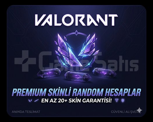Valorant Efsane Skinli 20+ Random Hesap