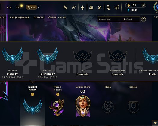 sivir main hesap