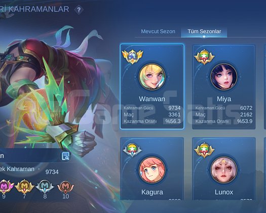 GLOBAL SRLMASI WW SAYGIN 2 RAMAK KOF GUS LGEND LU