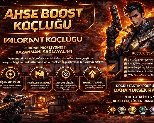 AHSEBOOST  VALORANT KOÇLUK HİZMETİ