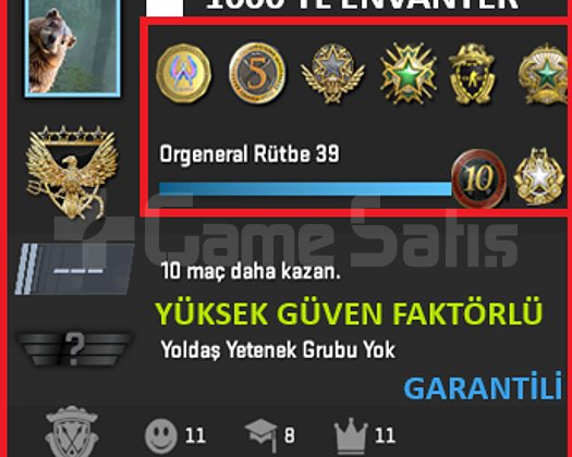 ANINDA TESLİM | 10 MADALYA | 1847 SAAT | FACEIT