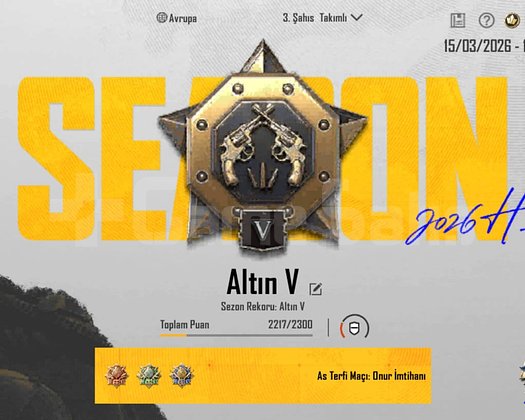 TEK BAĞ !! ALTIN V + ID KARTI ++