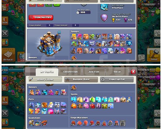 240 SEVİYE | TH18 MAX | MAX KÖY | ARKAPLANLI HESAP