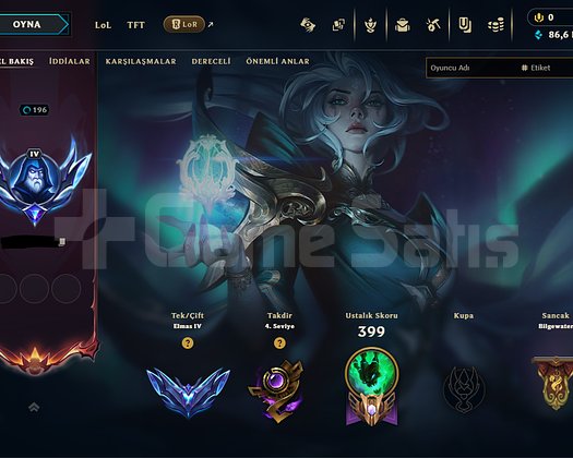 Euw Elmas 4 Handmade 86600 Mavi Öz