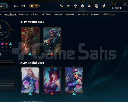 EUW / EMERALD 4 / +30 - 10 LP/ 72 WR YÜKSEK MMR
