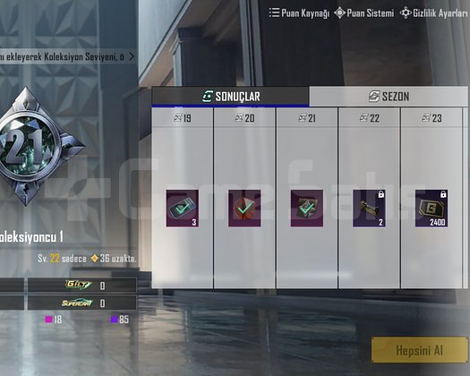 66 LEVEL 18 EFSANEVI TEK BAĞ BEDAVA FIYATINA