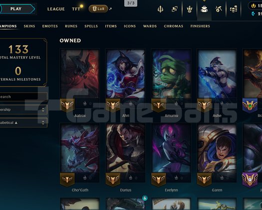 EUW - 47 LVL - UNRANKED -8 Skins -33 Champs + 7 HE